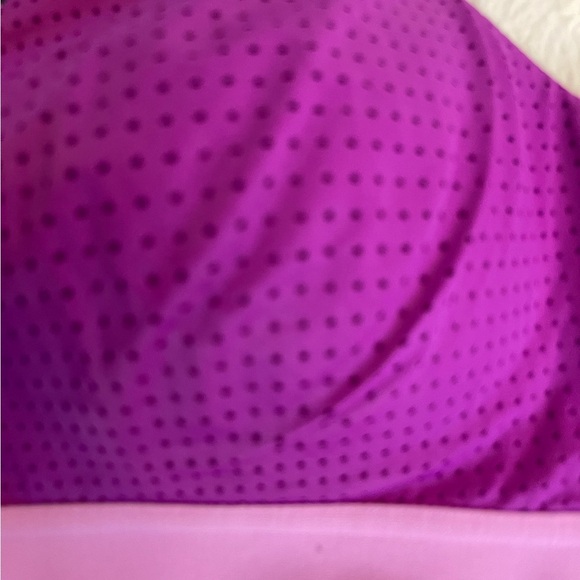 Vibrant Purple and Teal Sports Bra - Picture 2 of 4